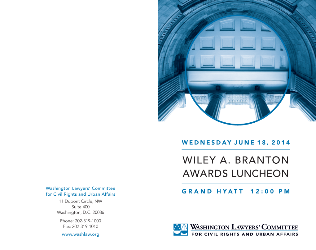 Wiley A. Branton Awards Luncheon