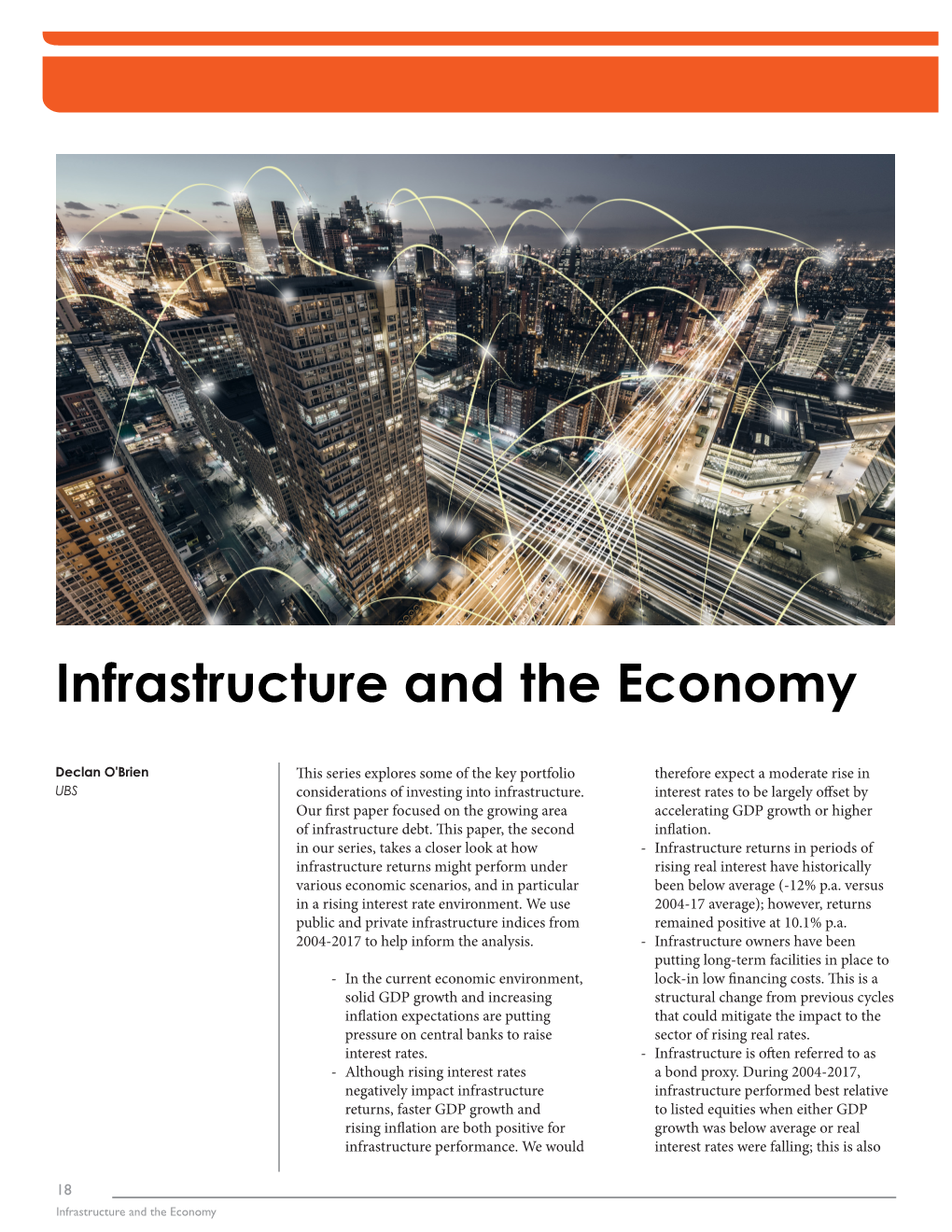 Infrastructure and the Economy