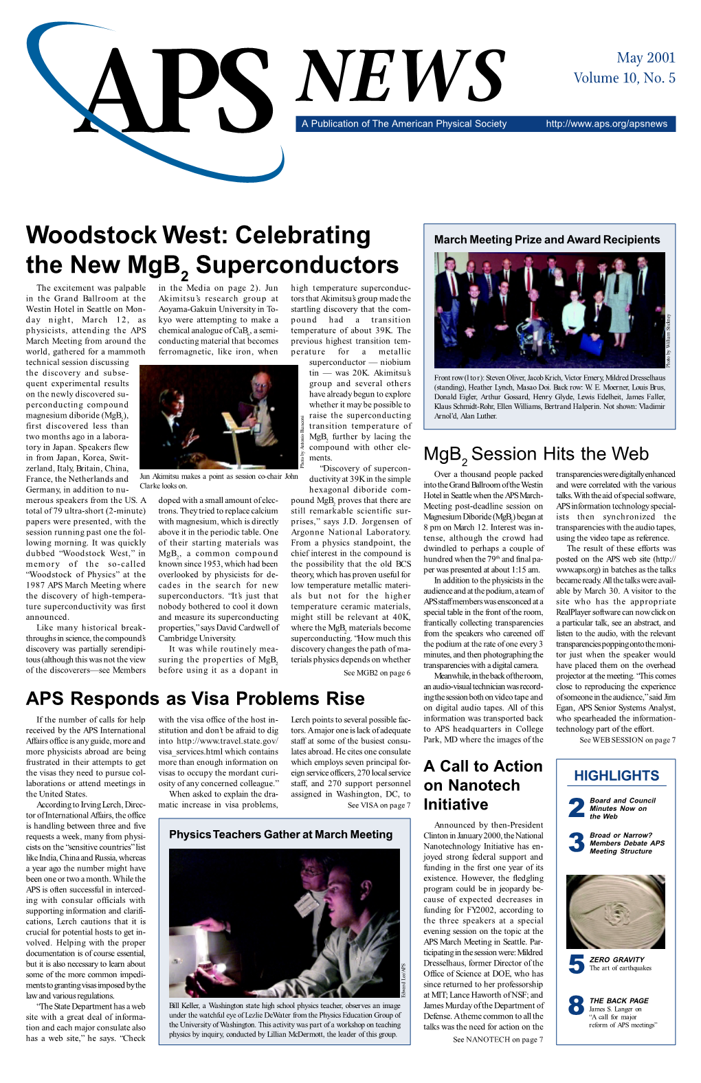 Woodstock West: Celebrating the New Mgb Superconductors