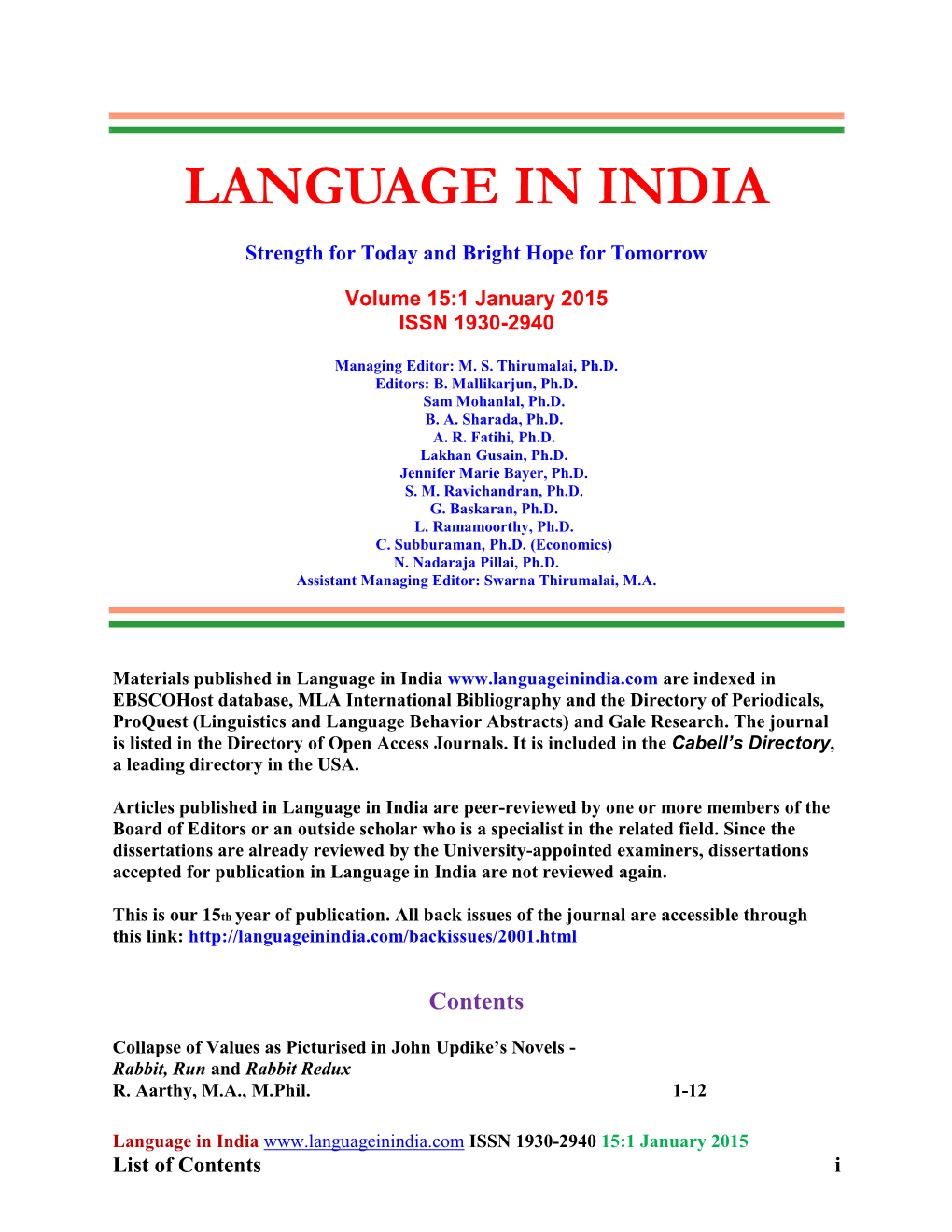 Language in India