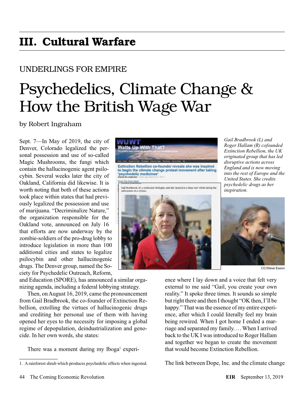 Psychedelics, Climate Change & How the British Wage