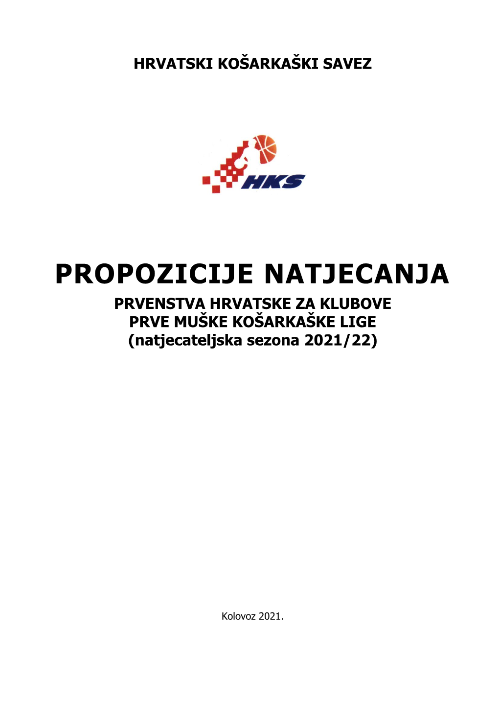 Propozicije Natjecanja 2021/22