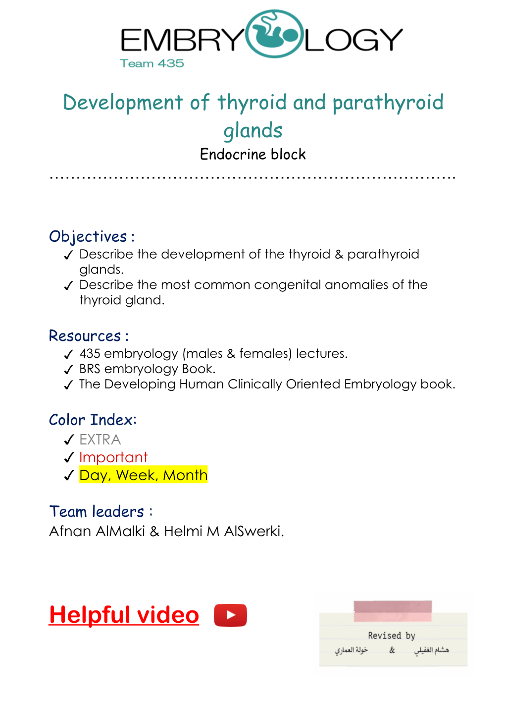 Development of Thyroid and Parathyroid Glands .Pdf