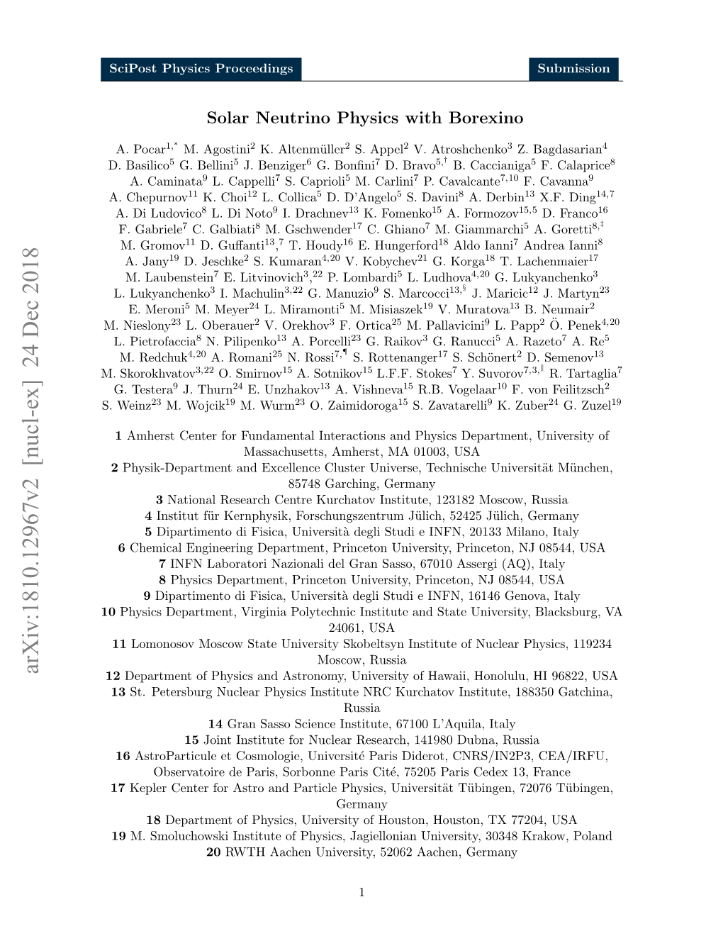 Solar Neutrino Physics with Borexino