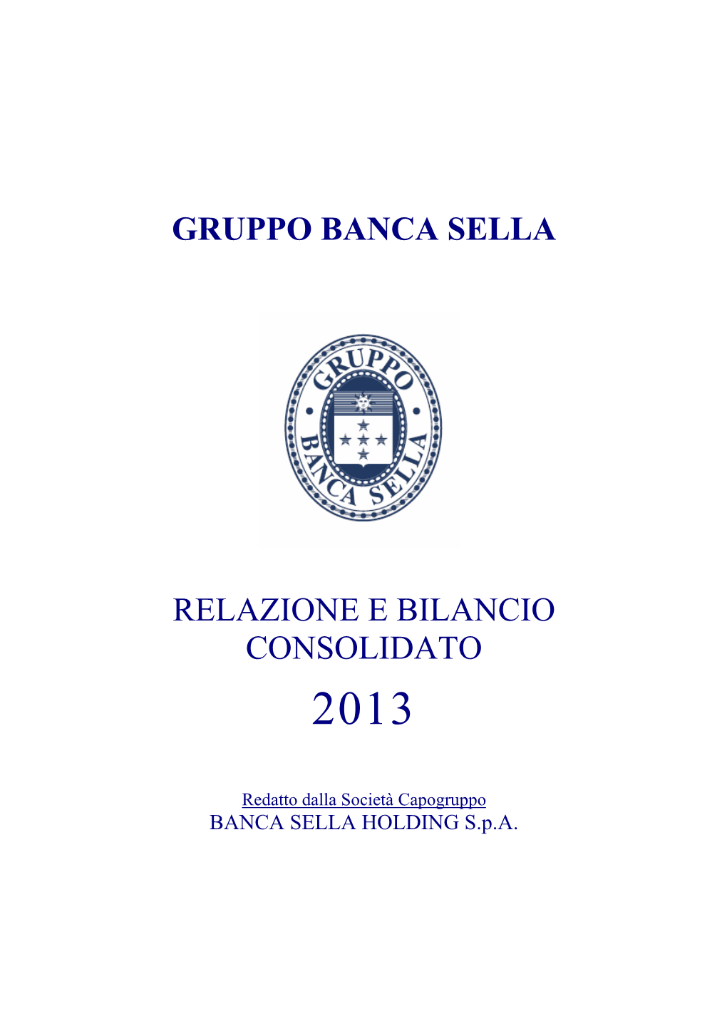 Gruppo Banca Sella Relazione E Bilancio Consolidato