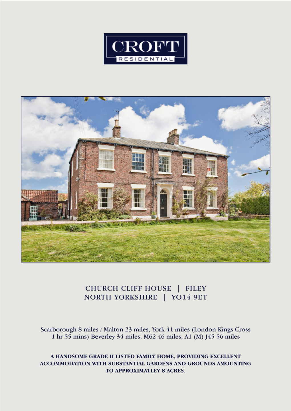 Church Cliff House | Filey North Yorkshire | Yo14 9Et