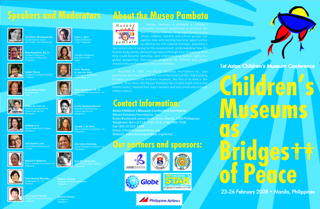 About the Museo Pambata Speakers and Moderators