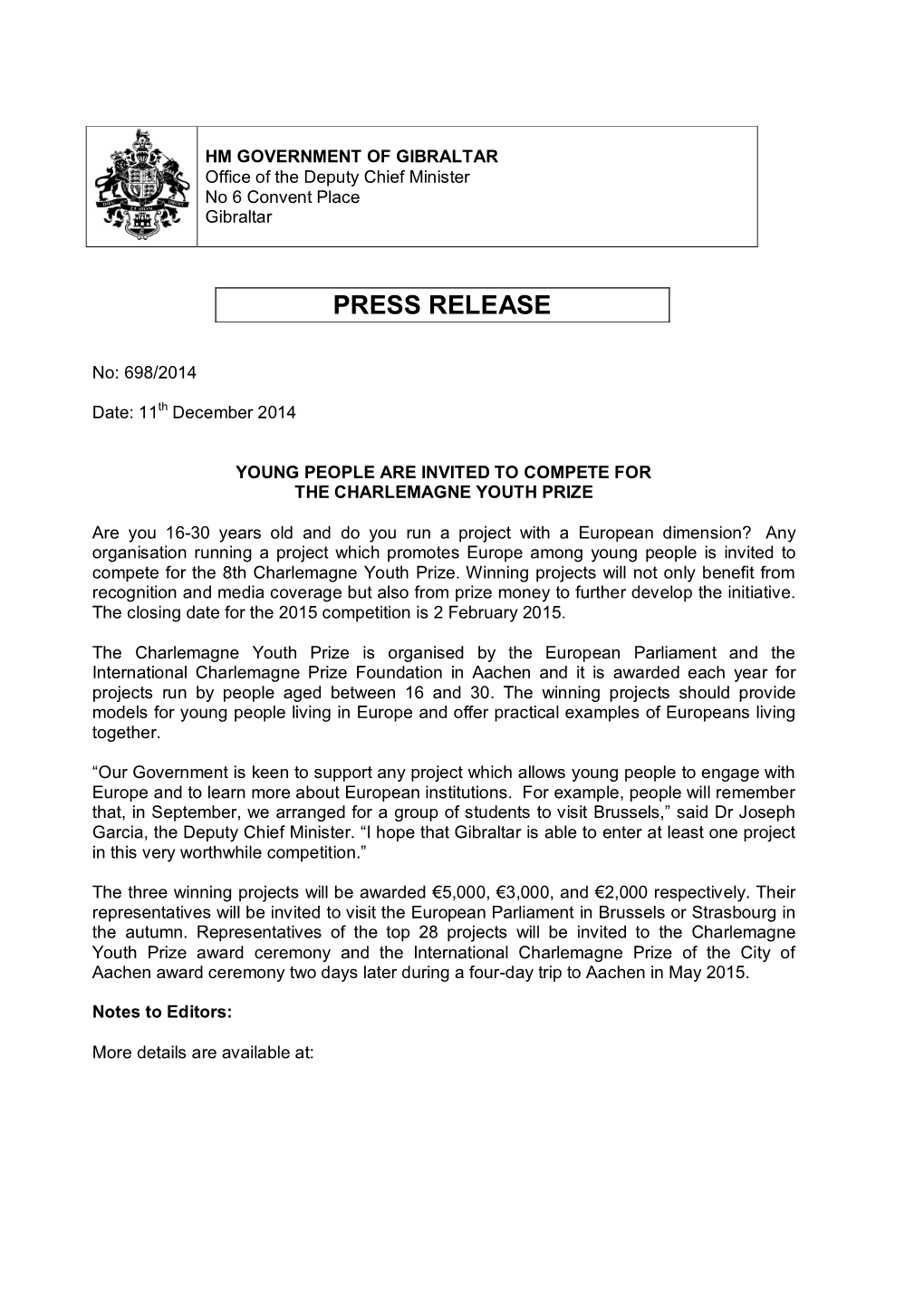 Press Release