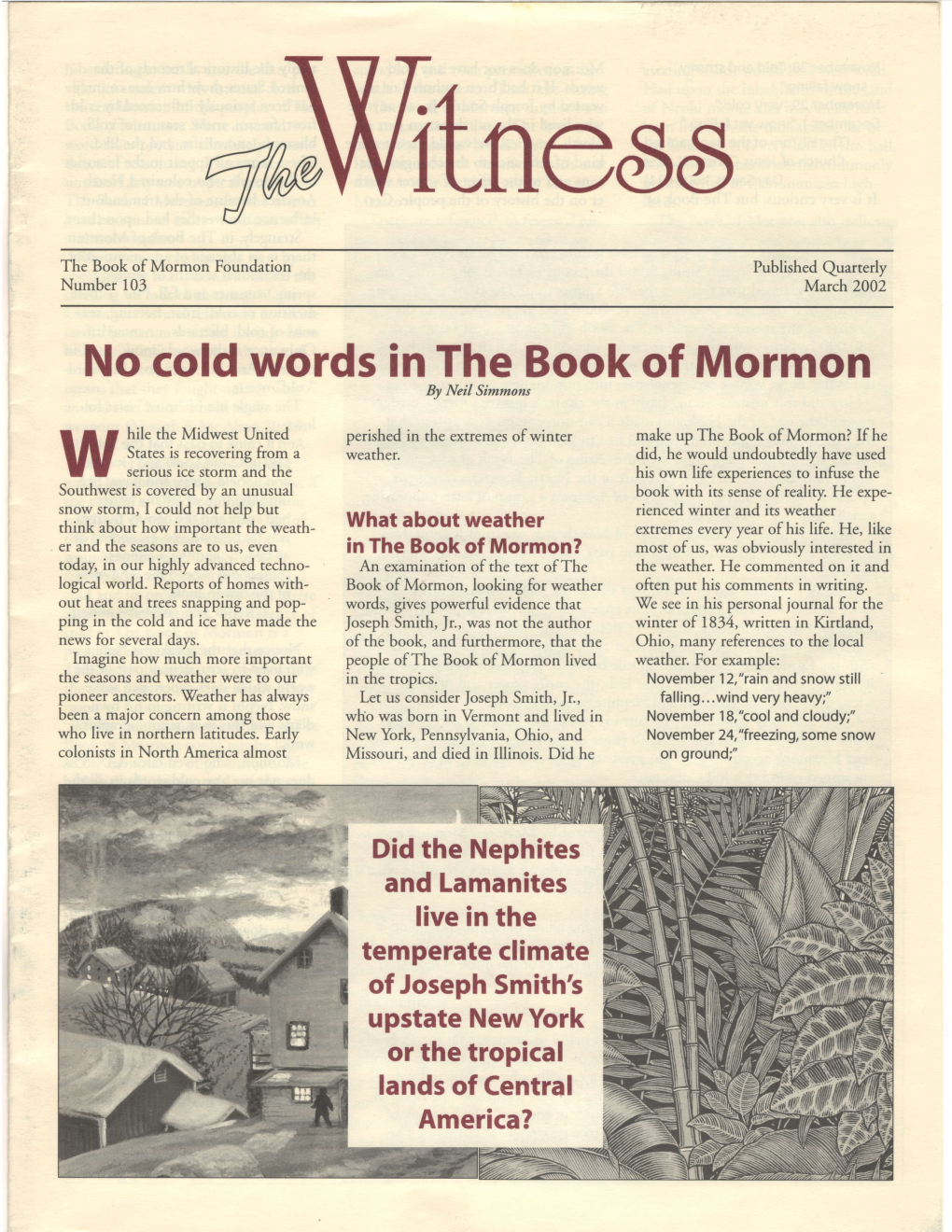 No Cold Words in the Book of Mormon