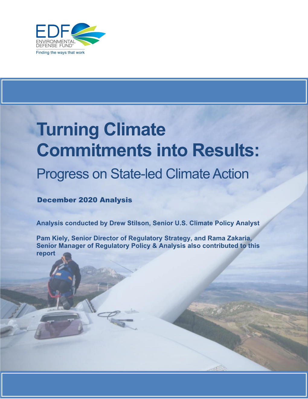 Turning Climate Commitments Into Results: Progress on State-Led Climate Action