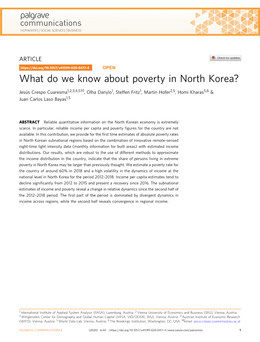 What Do We Know About Poverty in North Korea?