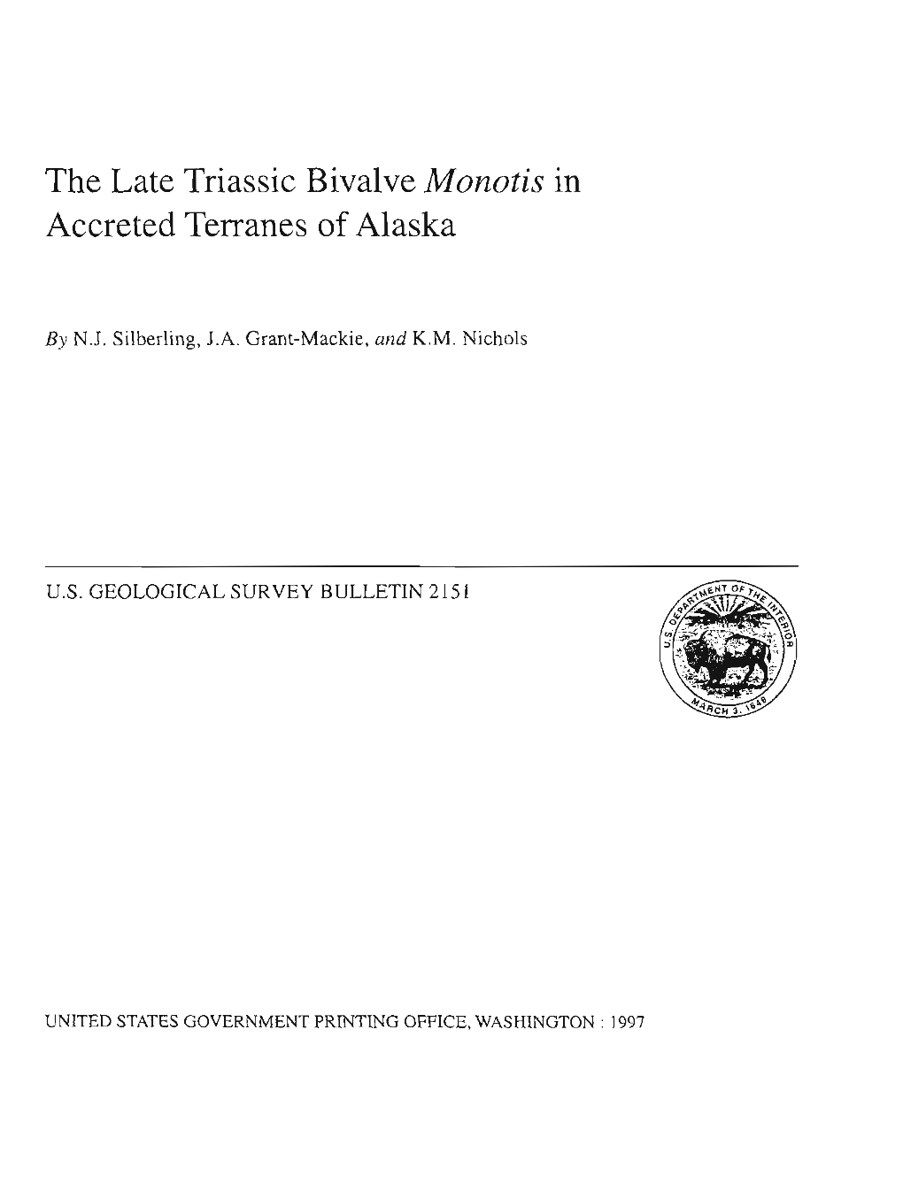 The Late Triassic Bivalve Monotis in Accreted Terranes of Alaska