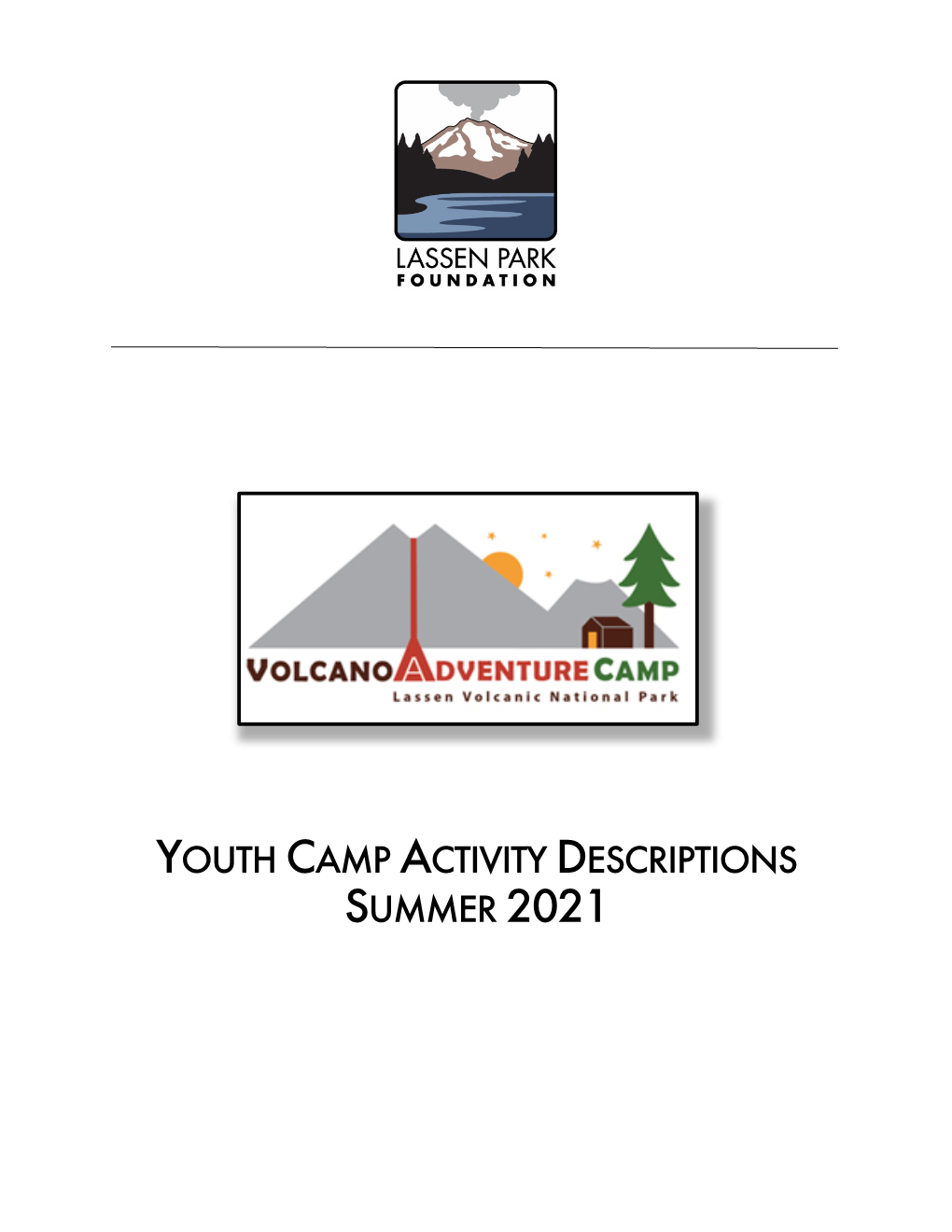 Youth Camp Activity Descriptions Summer 2021