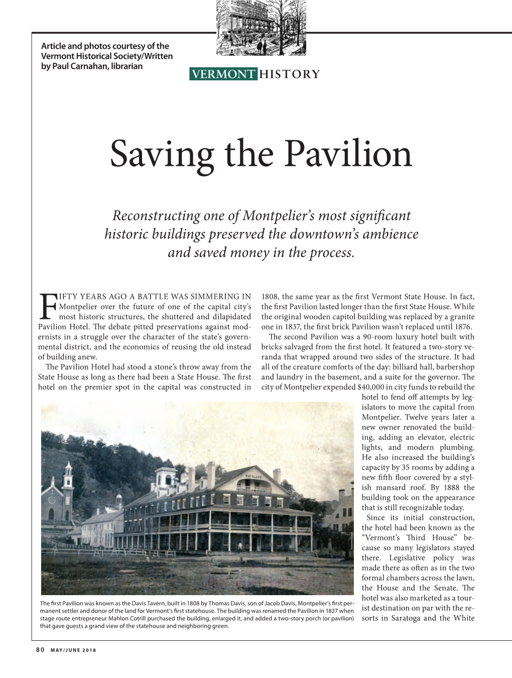 Saving the Pavilion