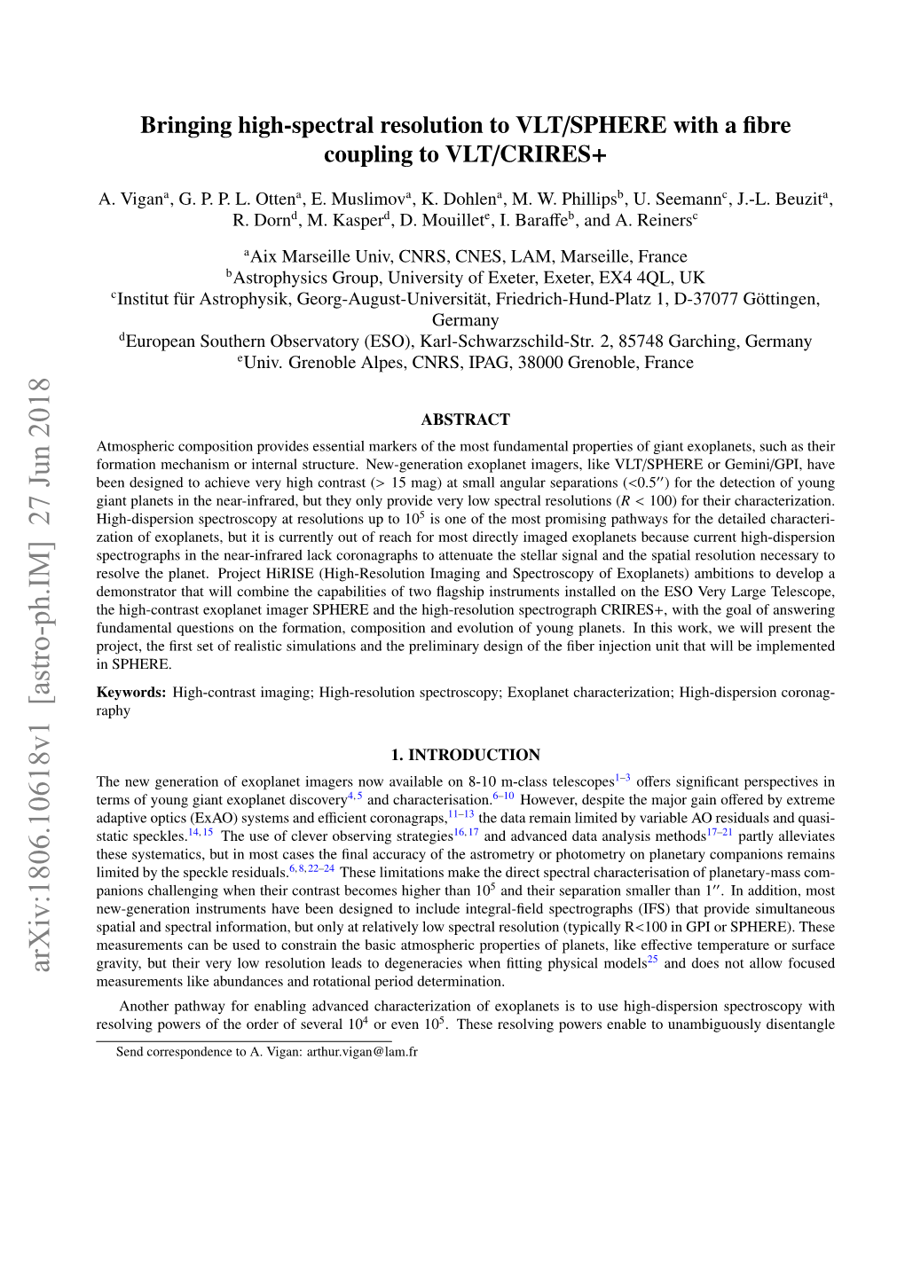 Bringing High-Spectral Resolution to VLT/SPHERE with a Fibre