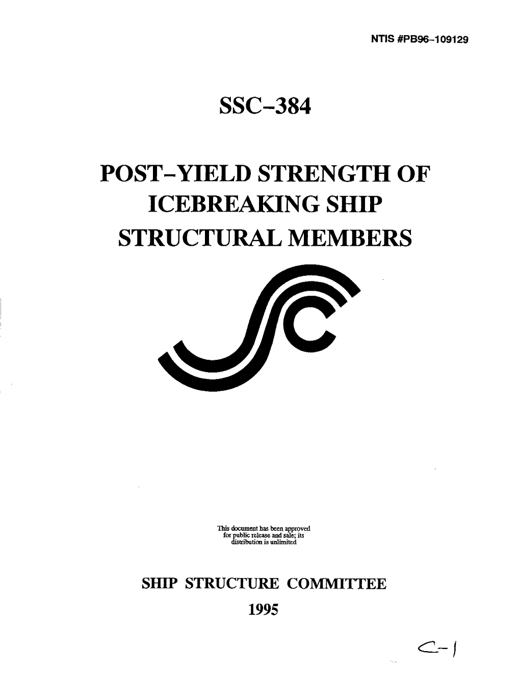 Ssc-384 Post-Yield Strength of Icebreaking Ship