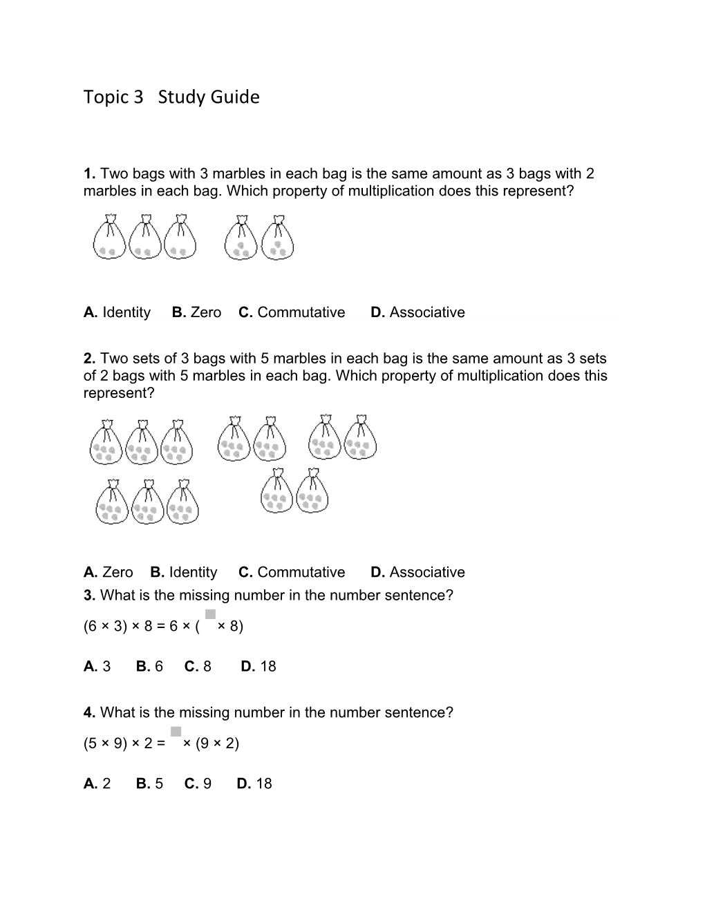 Topic 3 Study Guide