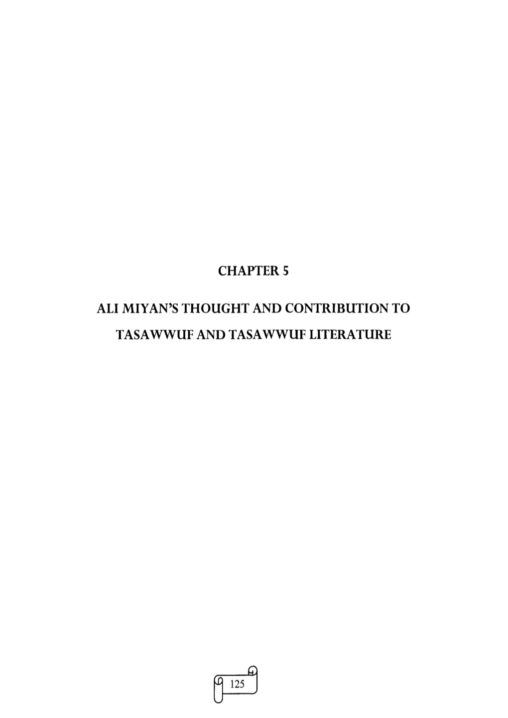Tasawwuf and Tasawwuf Literature
