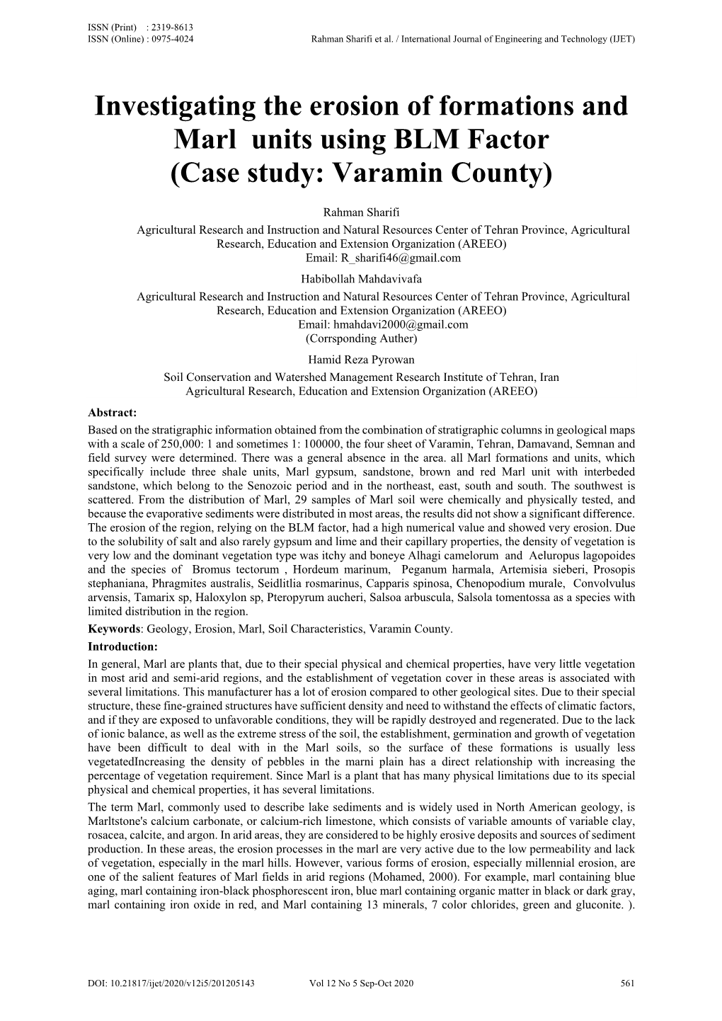 Case Study: Varamin County)