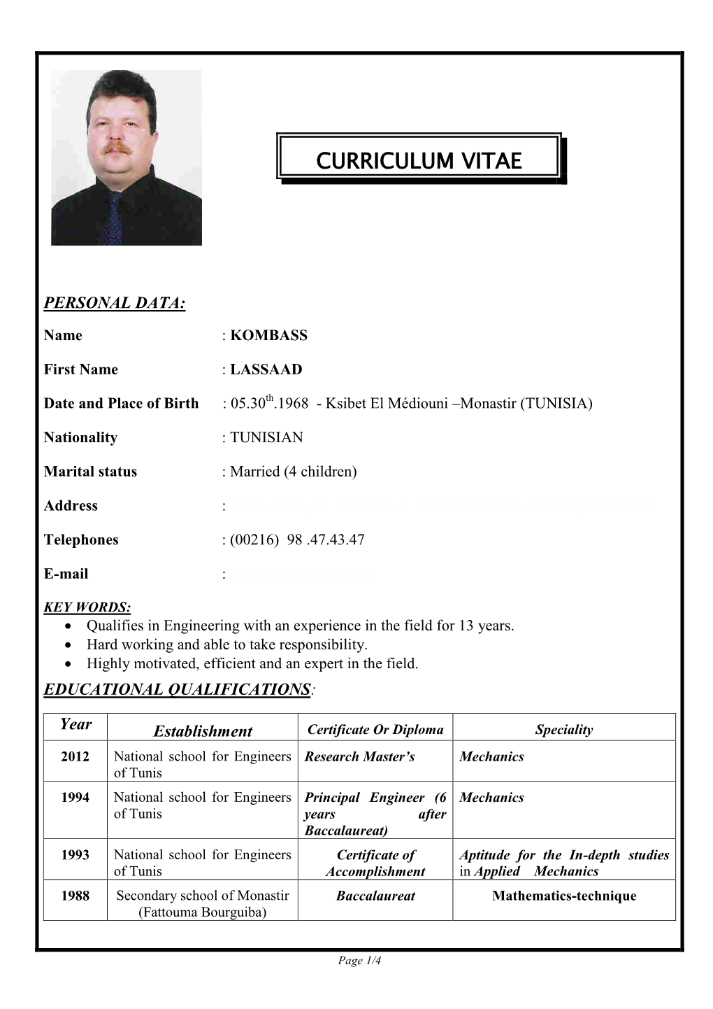 Curriculum Vitae