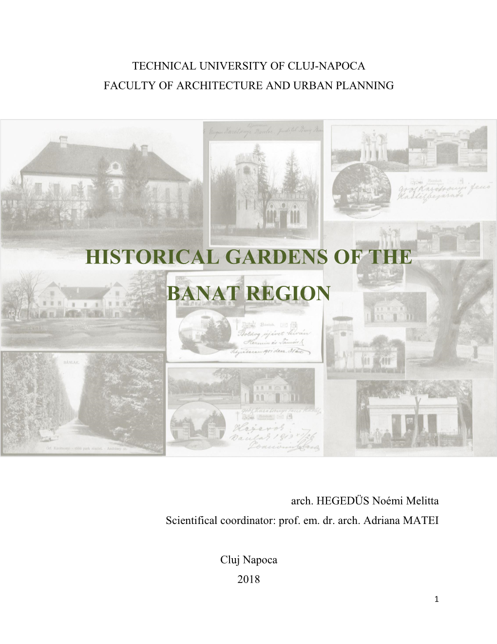 Historical Gardens of the Banat Region