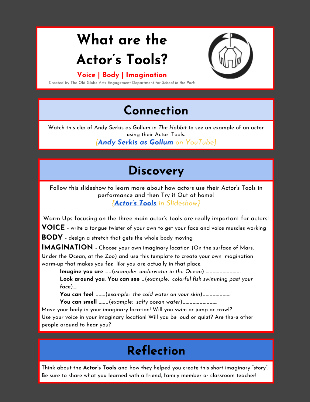 What Are the Actor's Tools?