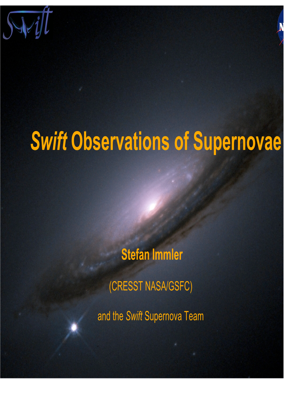 Swift Observations of Supernovae