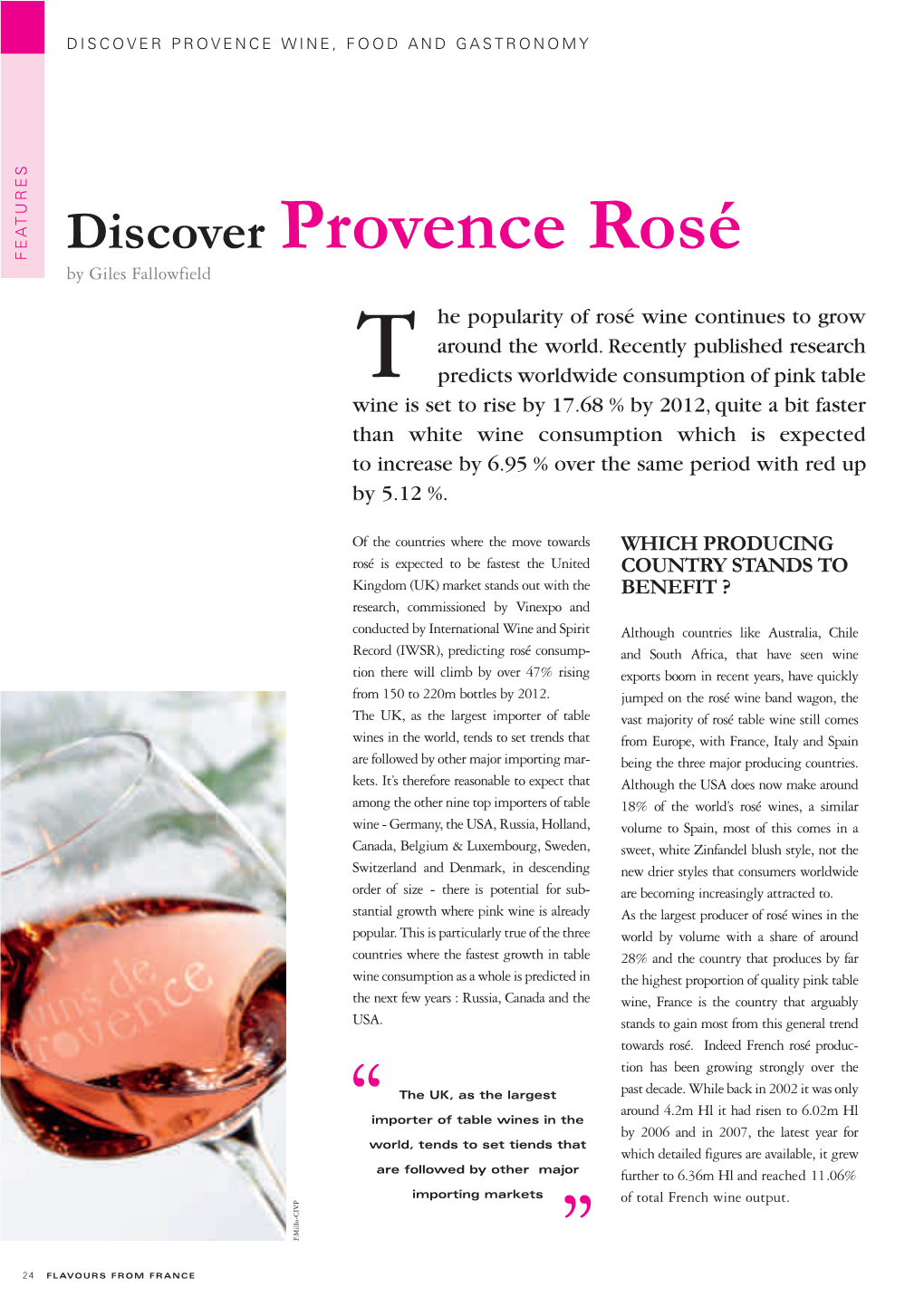 Discover Provence Rosé FEATURES by Giles Fallowfield