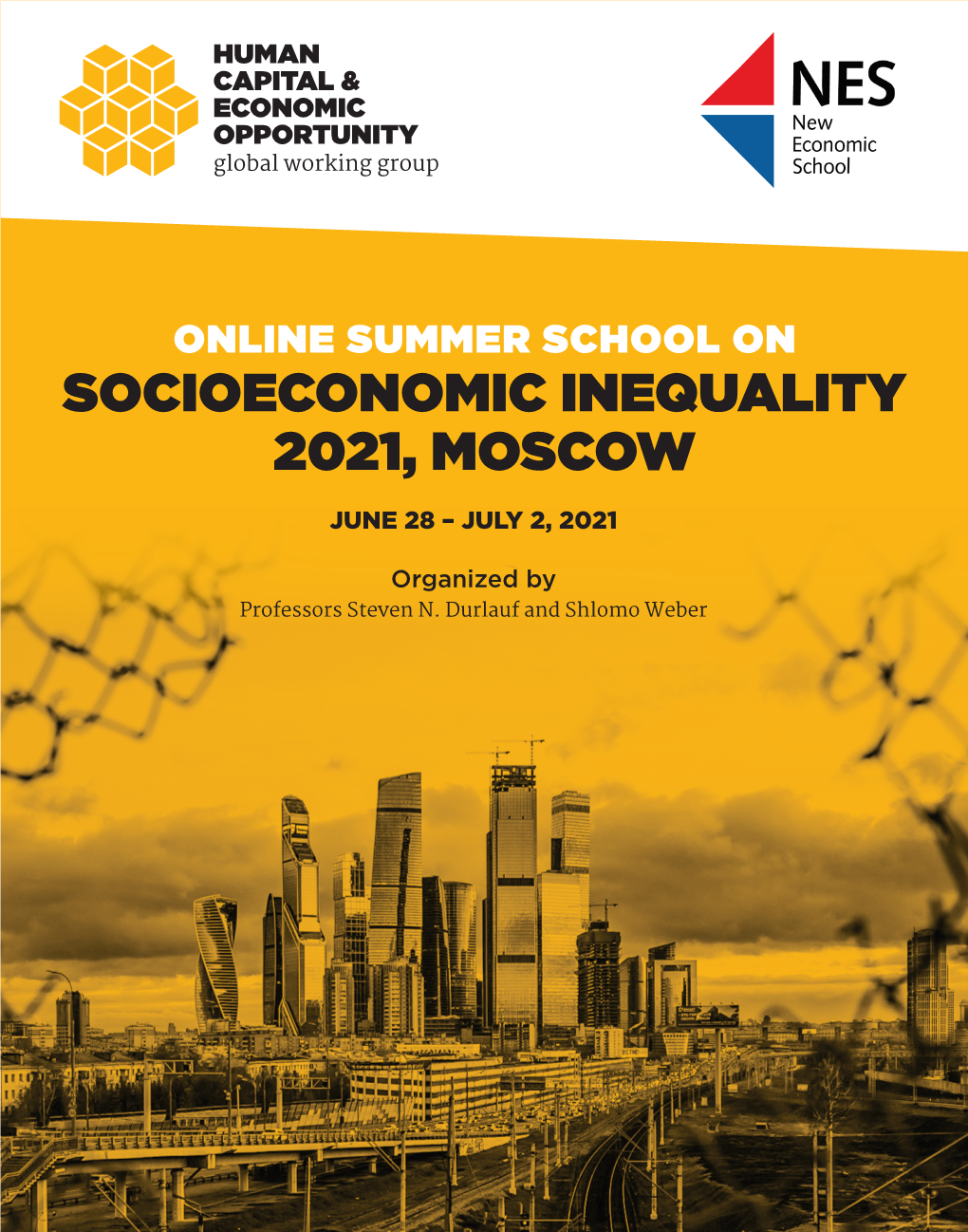 Socioeconomic Inequality 2021, Moscow June 28 – July 2, 2021