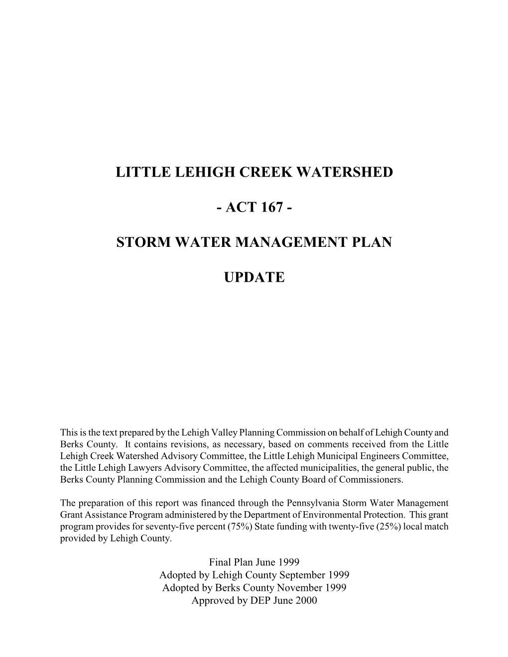 Little Lehigh Creek Watershed