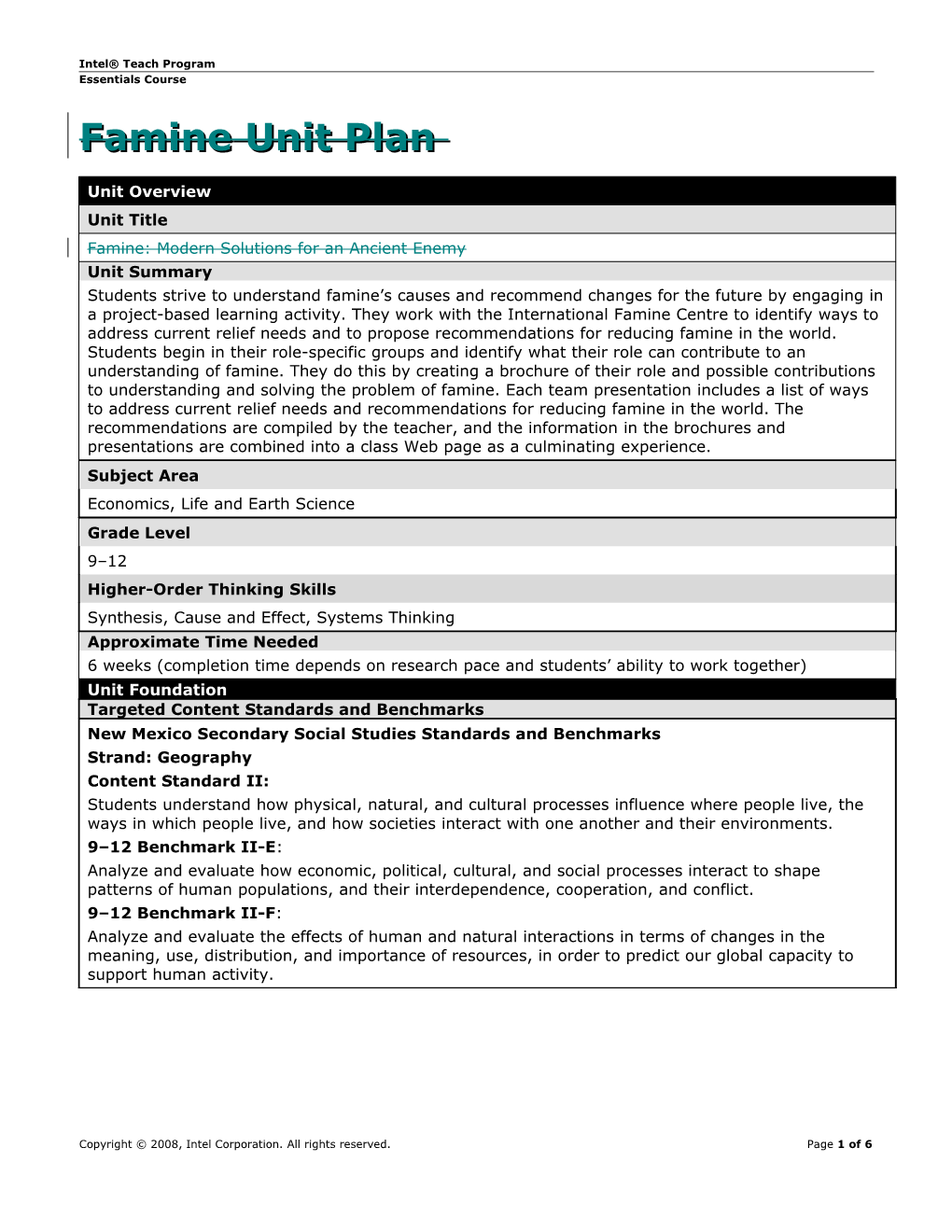 Unit Plan Template s11