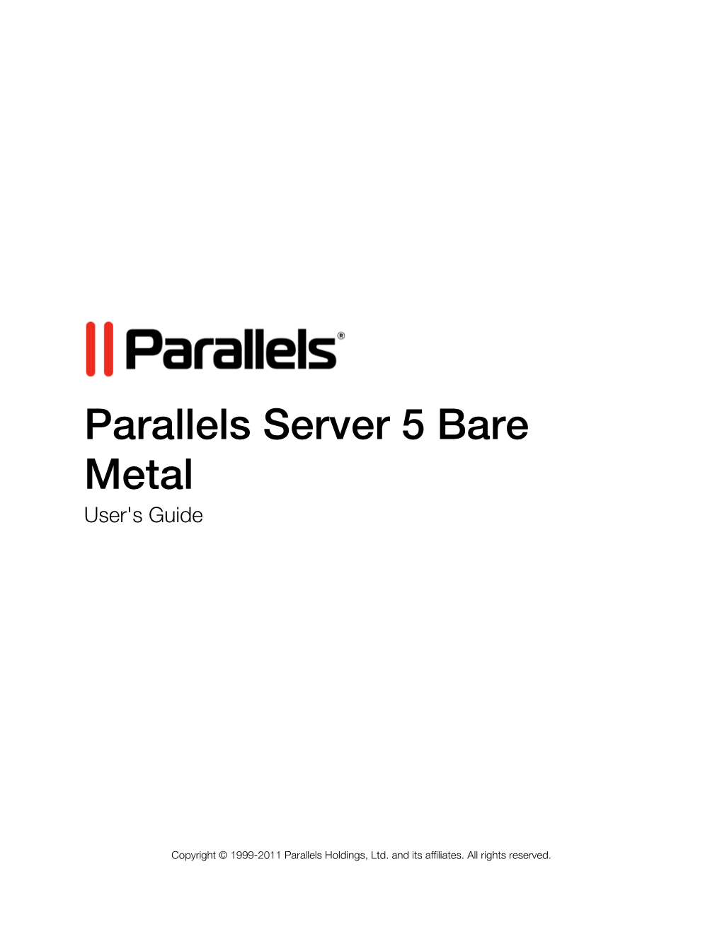Parallels Server Bare Metal User Guide 5