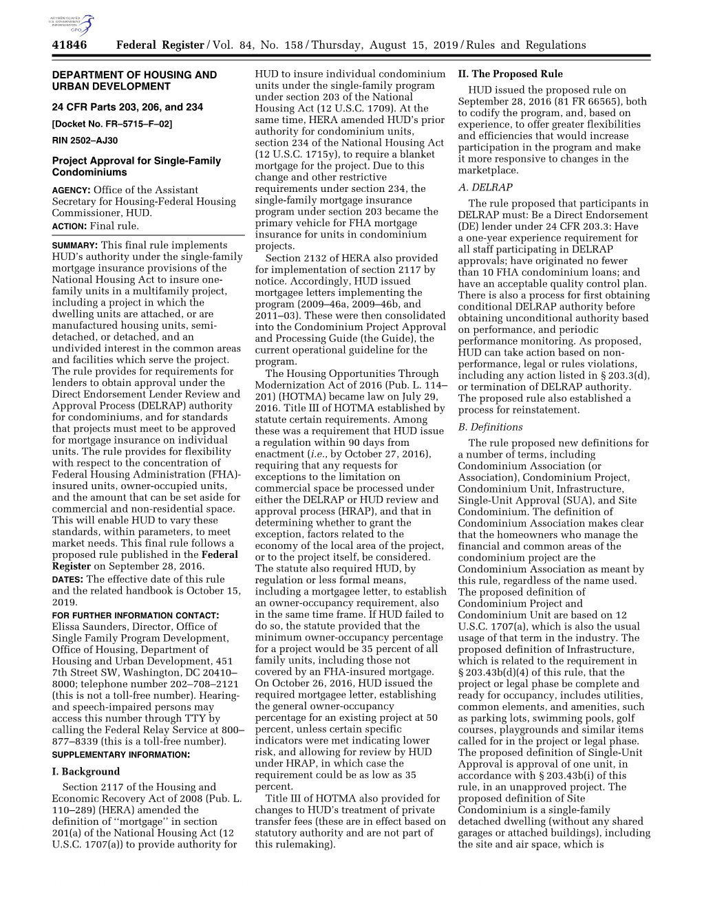 Federal Register/Vol. 84, No. 158/Thursday, August 15, 2019/Rules and Regulations