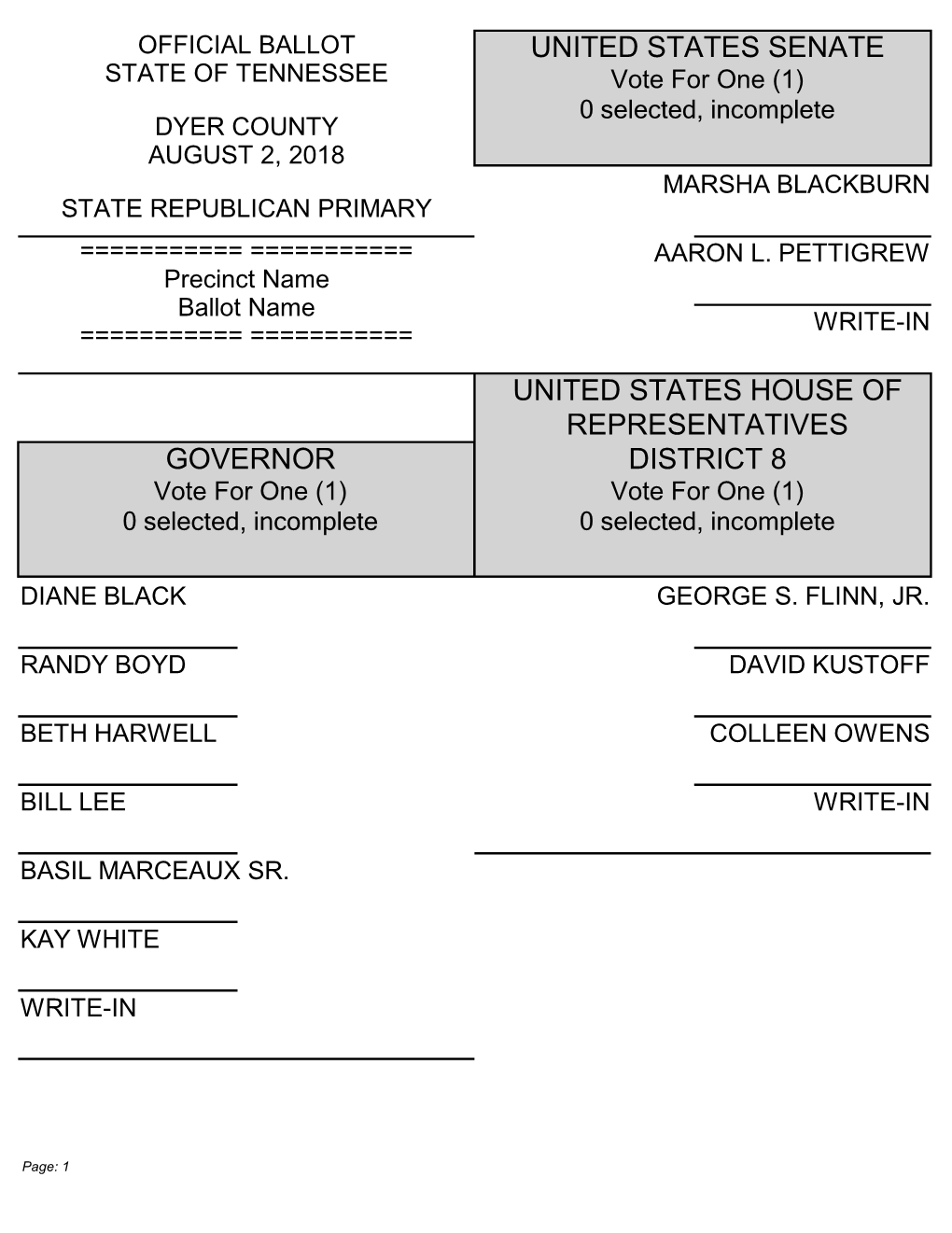 To View Paper Ballot