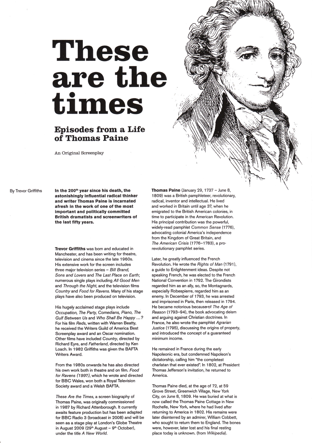 These Are the Times Episodes from a Life of Thomas Paine