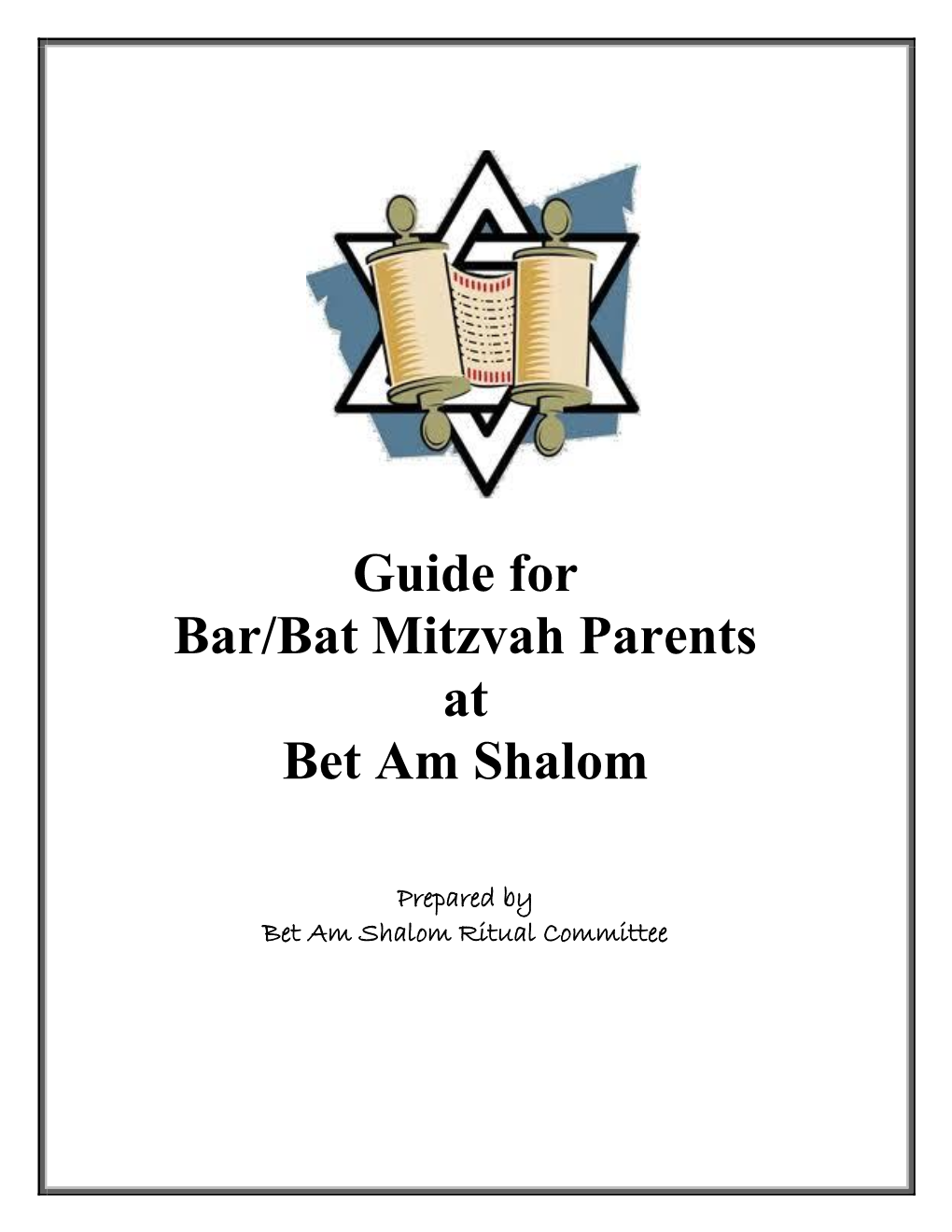 Guide for Bar/Bat Mitzvah Parents at Bet Am Shalom