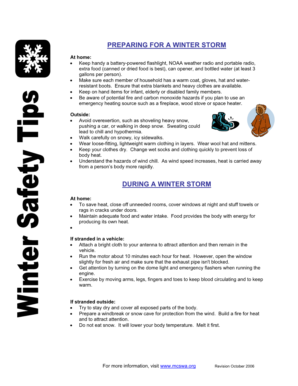 Winter Safety Tips (PDF)