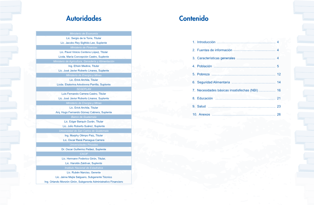 Autoridades Contenido