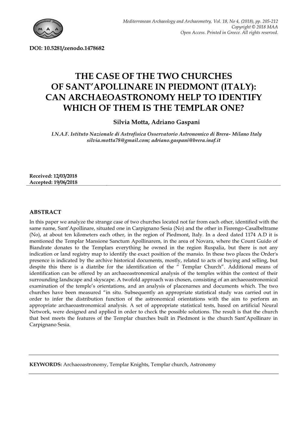 The Case of the Two Churches of Sant'apollinare In