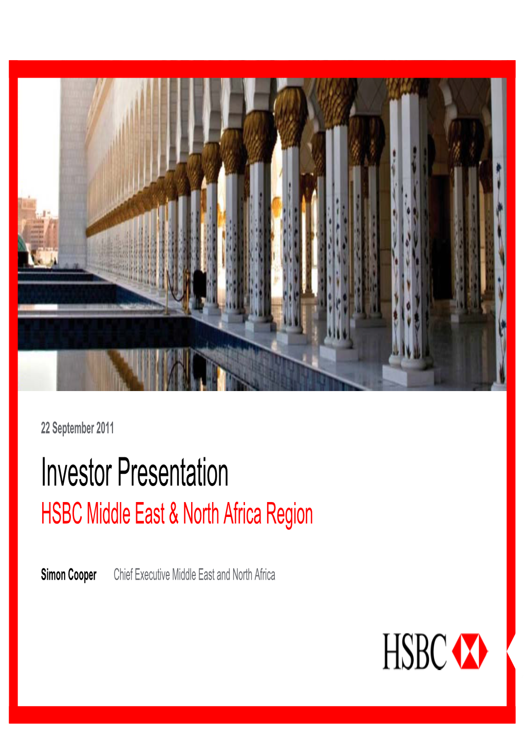 Investor Presentation HSBC Middle East & North Africa Region