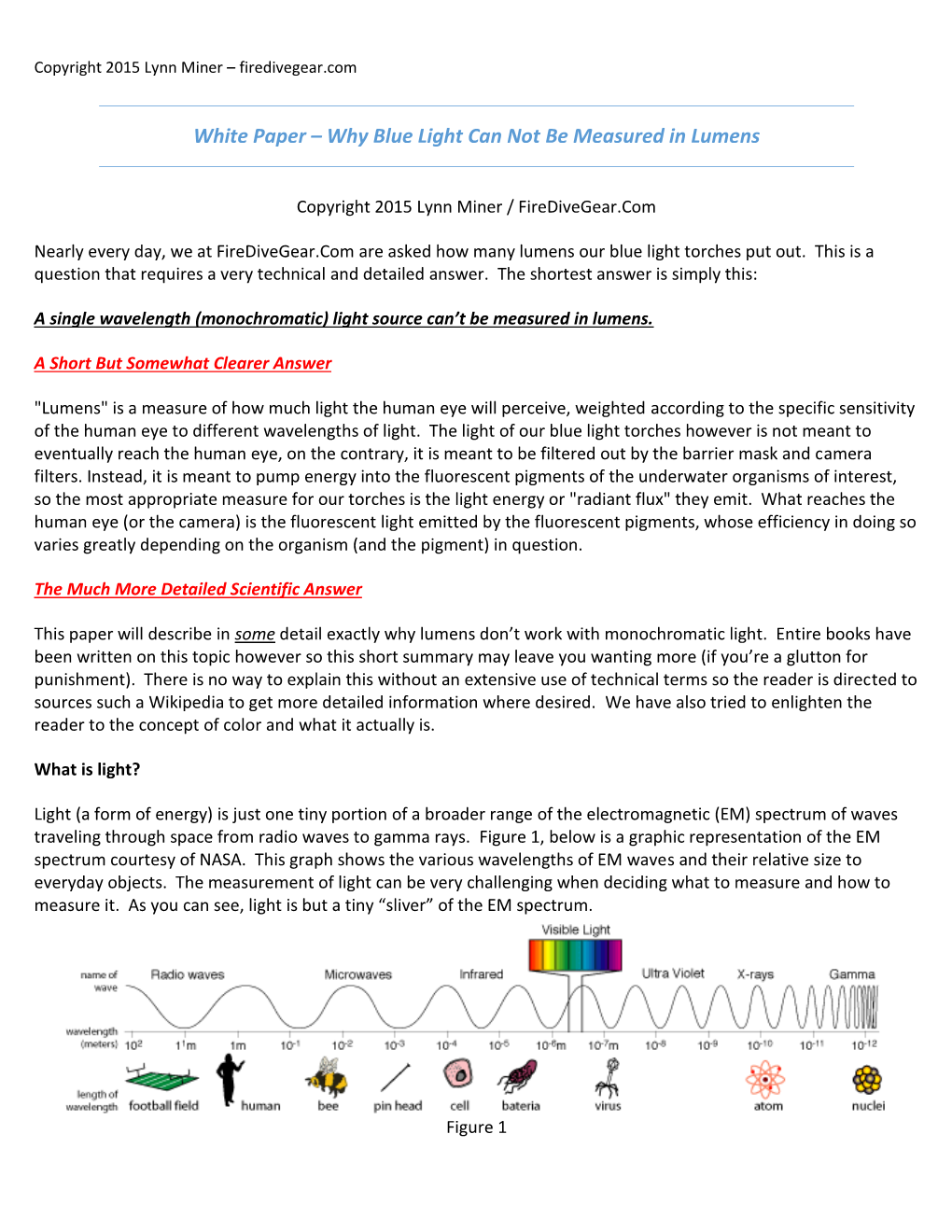 White Paper – Why Blue Light Can Not Be Measured in Lumens