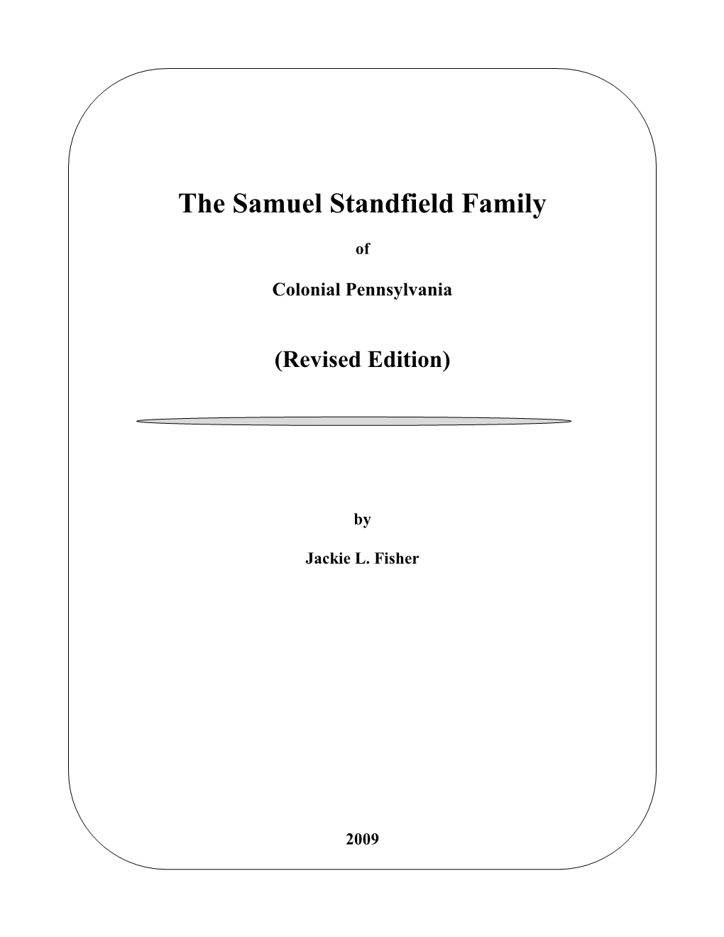 Samuel Standfield Family