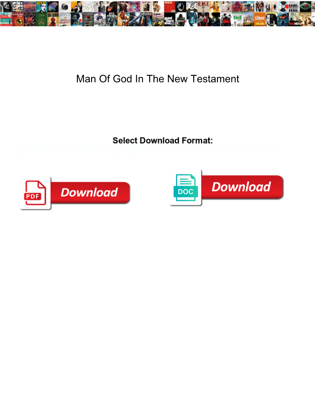 Man of God in the New Testament