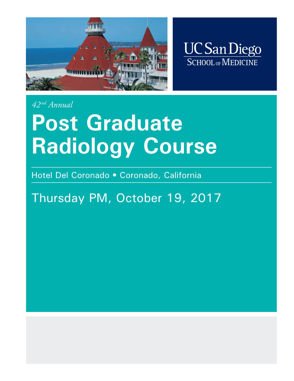 Post Graduate Radiology Course