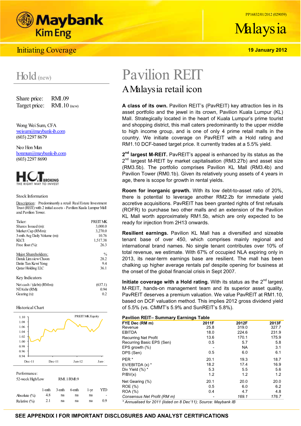 Malaysia Pavilion REIT