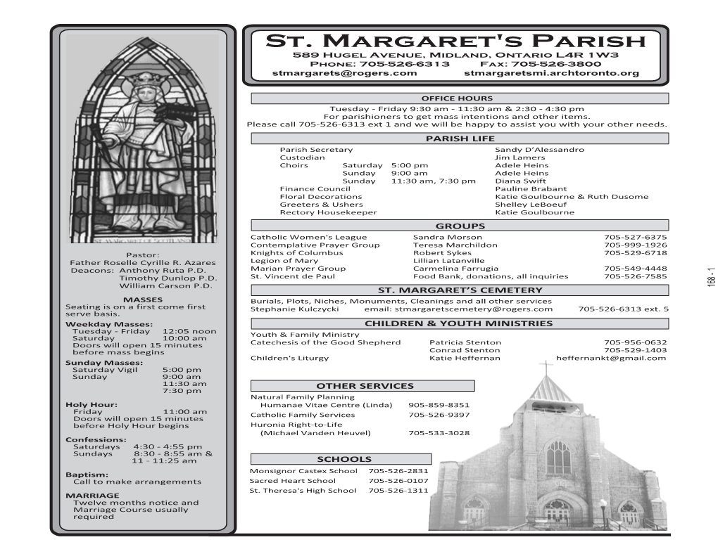 St. Margaret's Parish, Midland