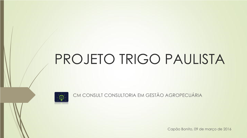 Projeto Trigo Paulista