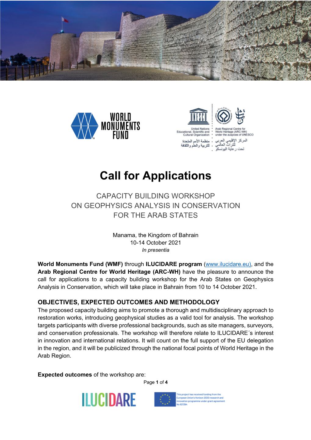 Call for Applications