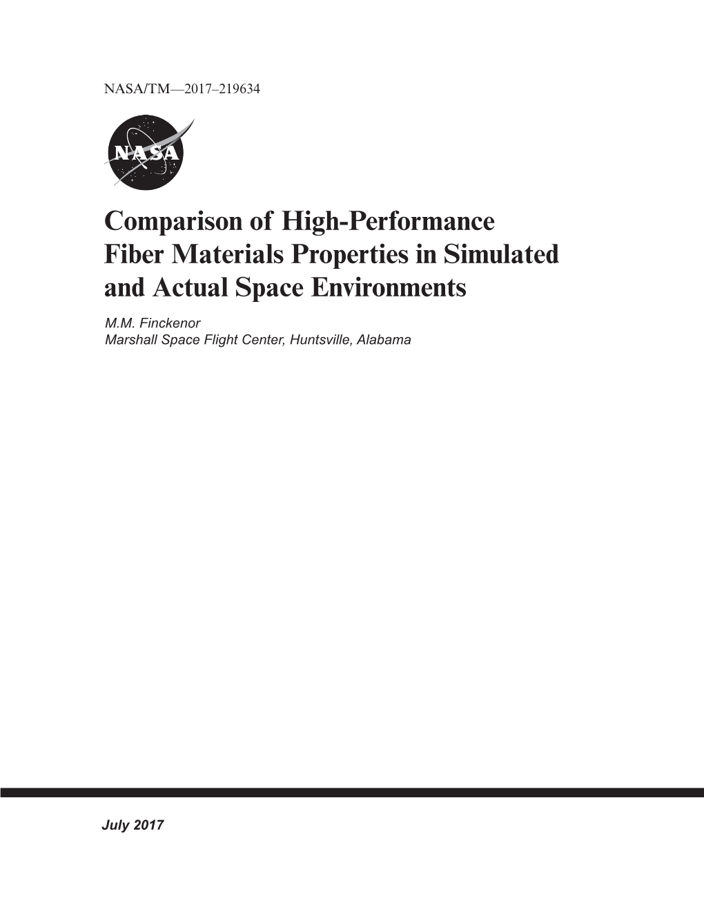 Comparison of High-Performance Fiber Materials Properties in Simulated and Actual Space Environments