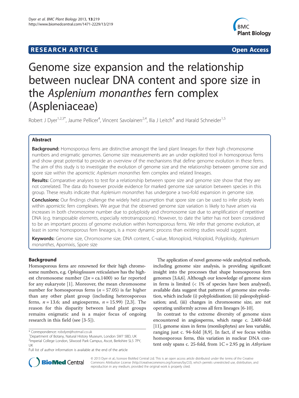 Genome Size Expansion and the Relationship